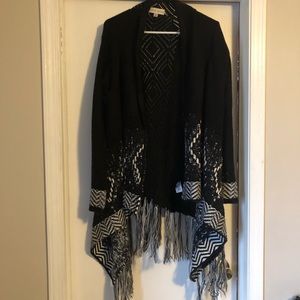 Knox Rose flowy open cardigan size Large